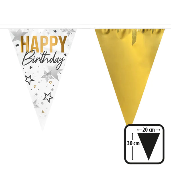 Foil bunting 'Happy birthday'