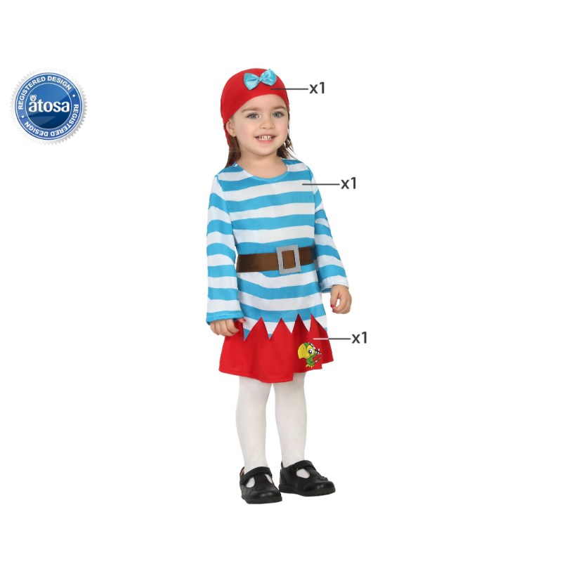 COSTUME PIRATE 0-6 MONTHS