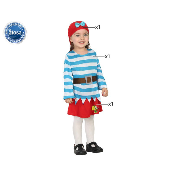 COSTUME PIRATE 0-6 MONTHS