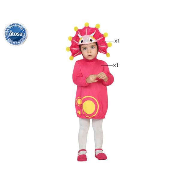 COSTUME DRAGON PINK 0-6 MONTHS