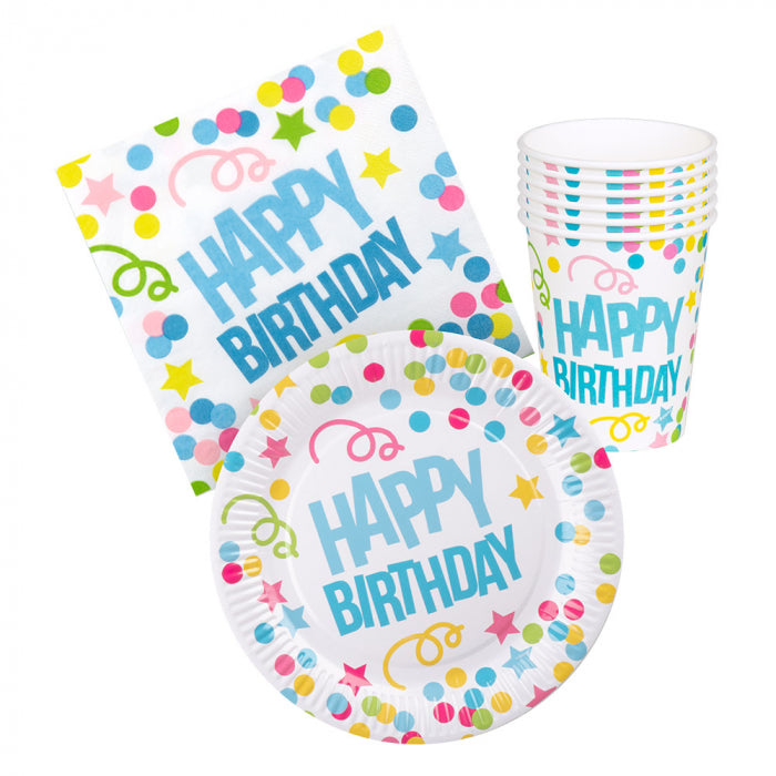 Table set 'Happy Birthday'
