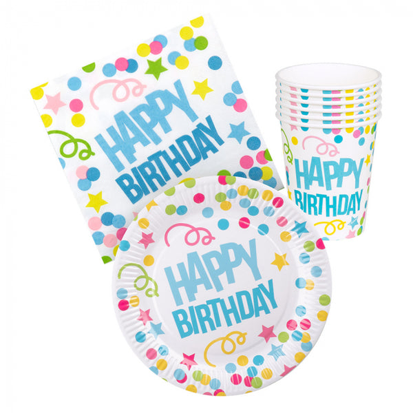 Table set 'Happy Birthday'
