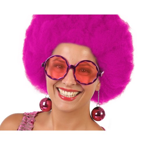 DISCO 70s GLASSES FUCHSIA
