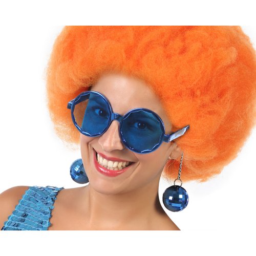 DISCO 70s GLASSES BLUE