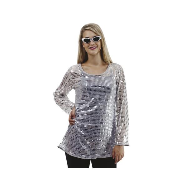 Silver disco tunic