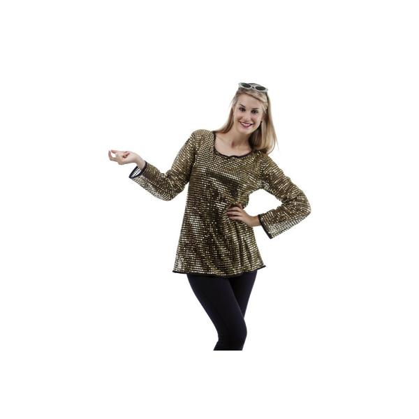Gold disco tunic