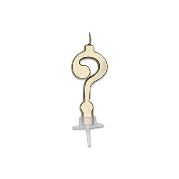 Question mark Italic Gold