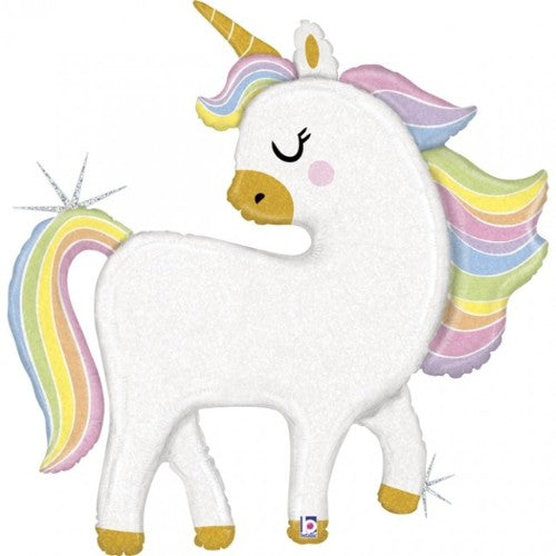 Glittery Pastel Magical Unicorn Foil Balloon