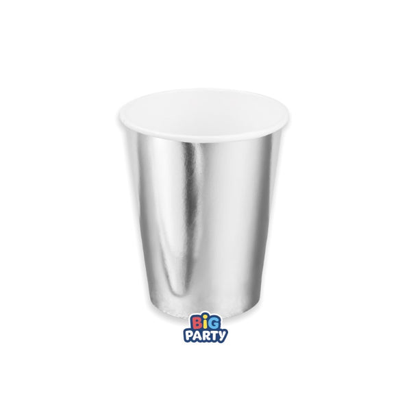 Cups Wavy Silver Metal