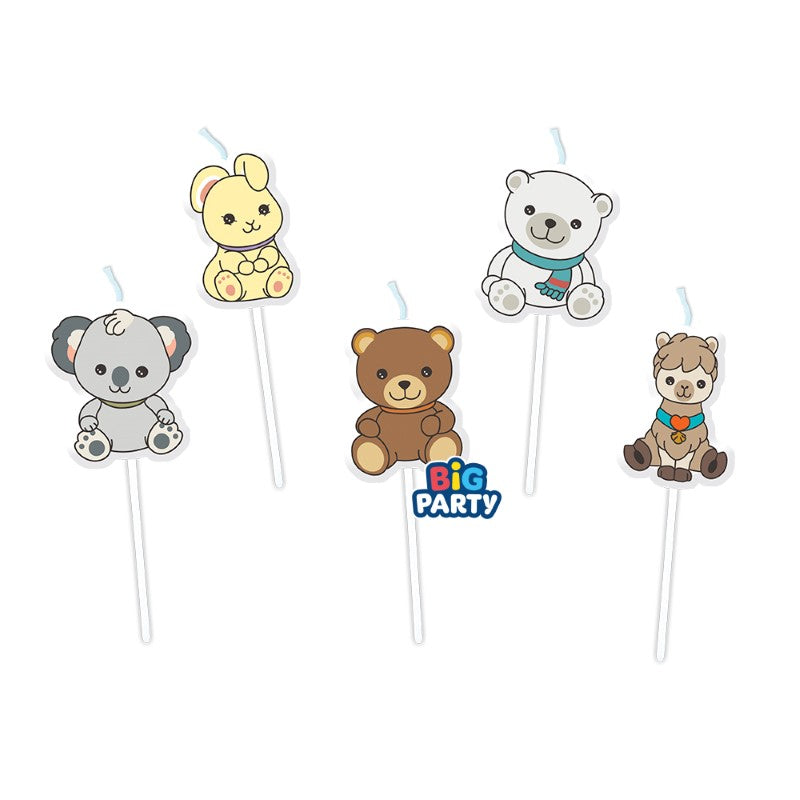 Candles Teddy Friends