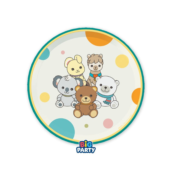 Plates 22cm Teddy Friends
