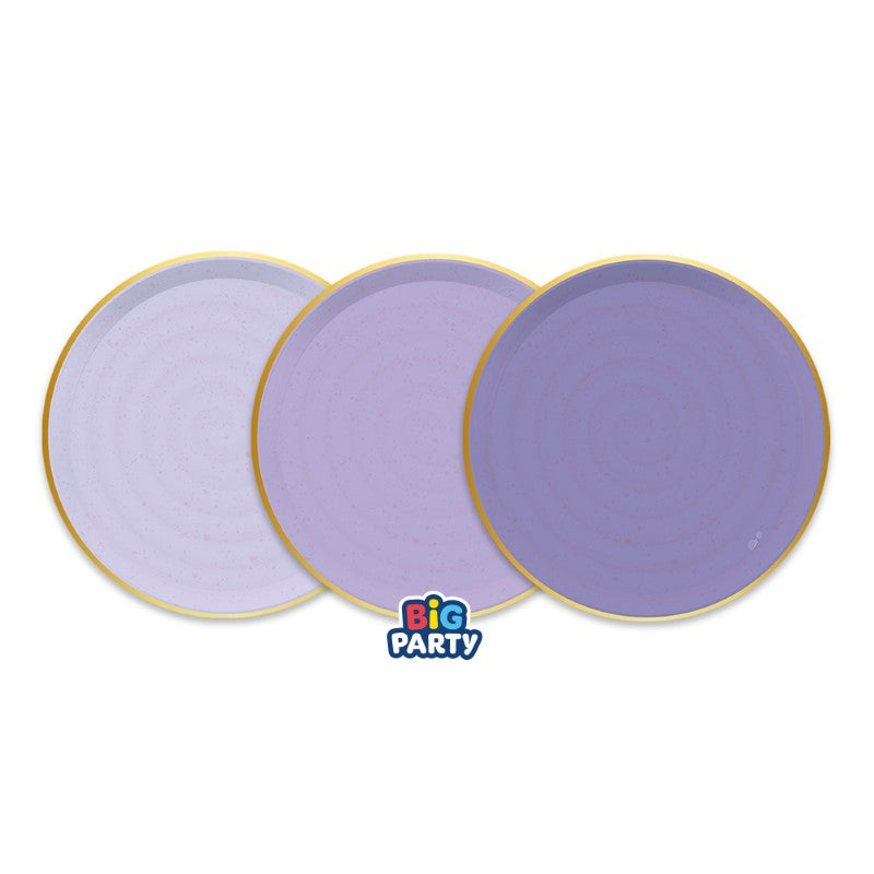 Mix Plates cm.18 Rustic Amethyst