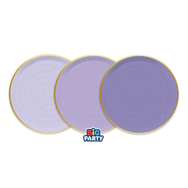 Mix Plates cm.18 Rustic Amethyst
