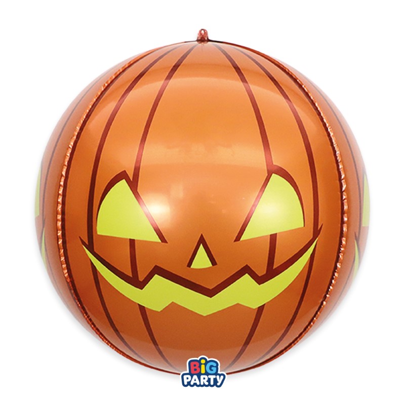 Foil Sphere 4D Orange Pumpkin