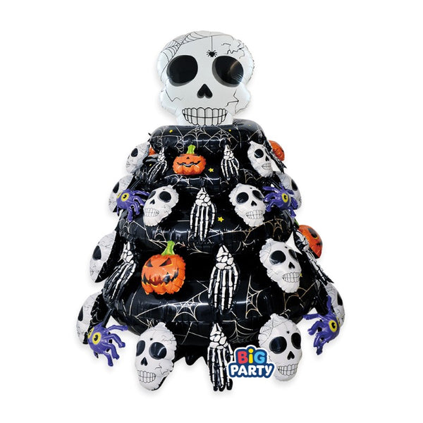 Foil Stand Up Skeleton Tree