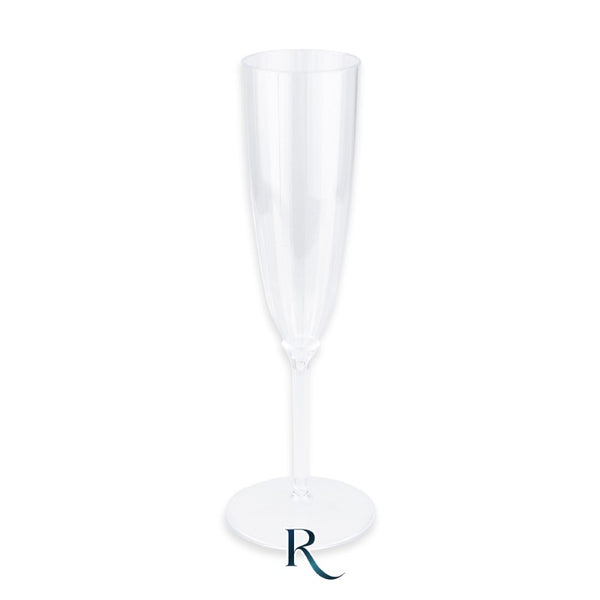 Reusable Flutes Ribbed Crystal