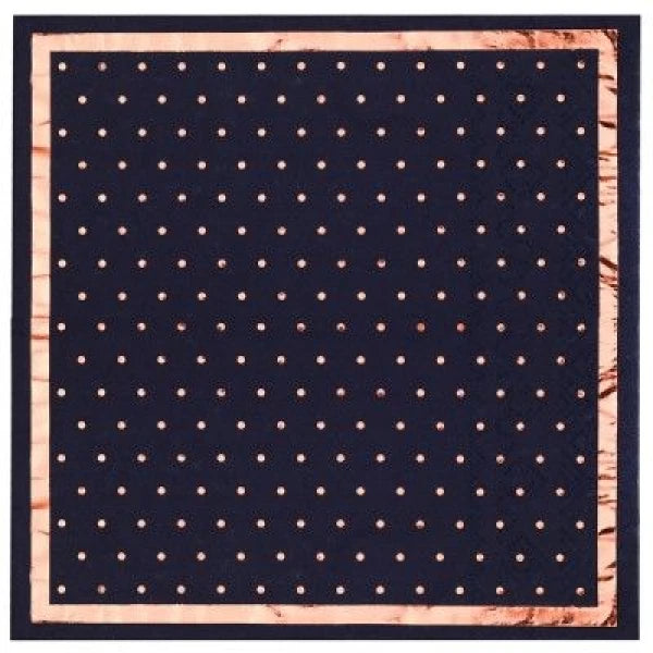Navy Blue Dots Napkins