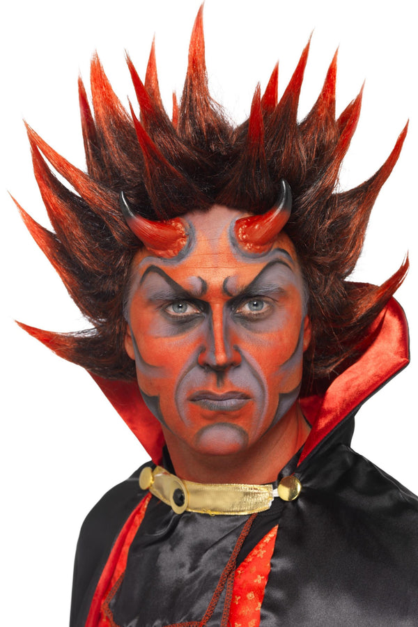 Devil Punky Wig, Red & Black