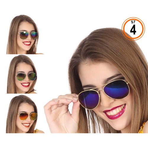 AVIATOR GLASSES 4 ASS.