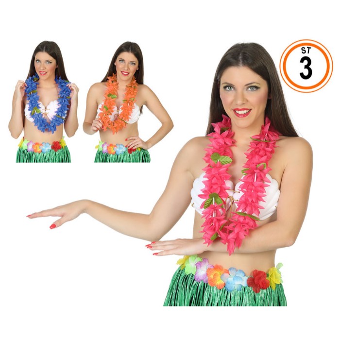 Hawaiian Necklace 3 Ass.