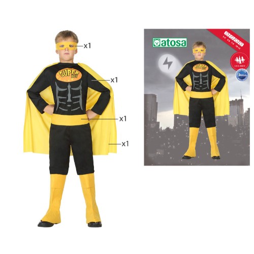 COSTUME COMIC HERO BLACK 5-6