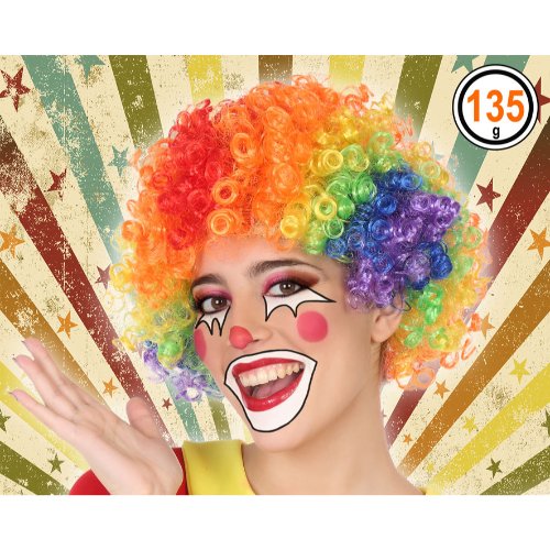 MULTICOLORED CLOWN WIG