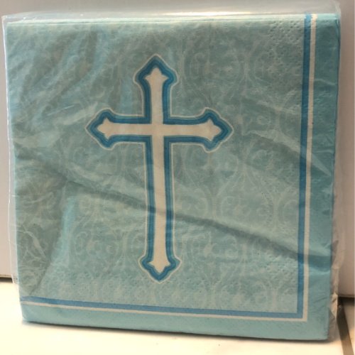 Small Napkins Blue Cross