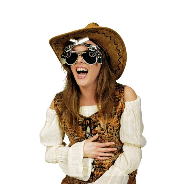 GLASSES GUN SILVER