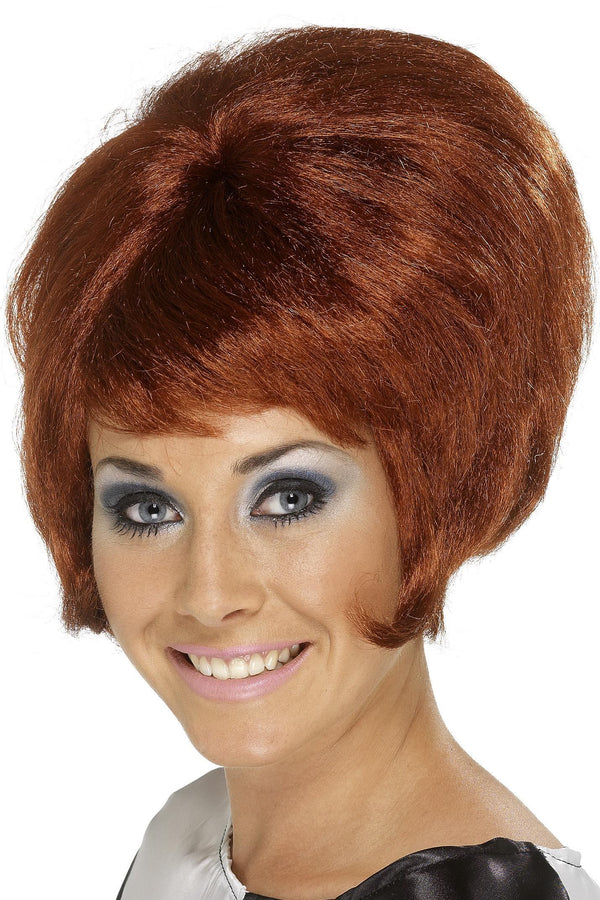 60s Beehive Wig, Auburn