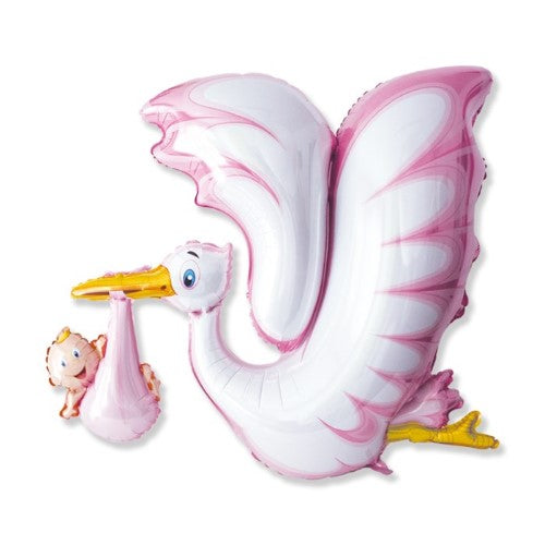 Foil balloon Forma Stork Pink