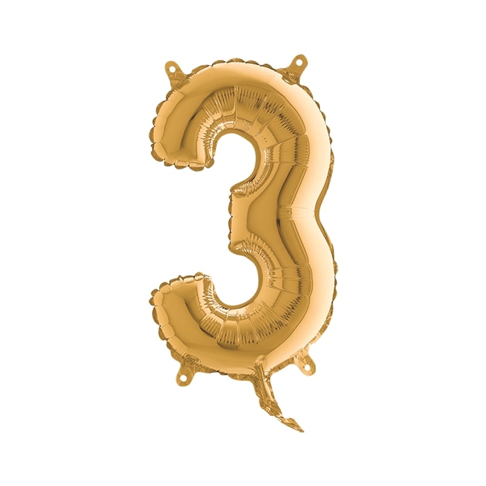 Foil balloon 14inch - 3 - Gold