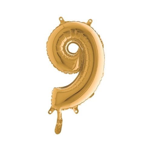 Foil balloon 14inch - 9 - Gold