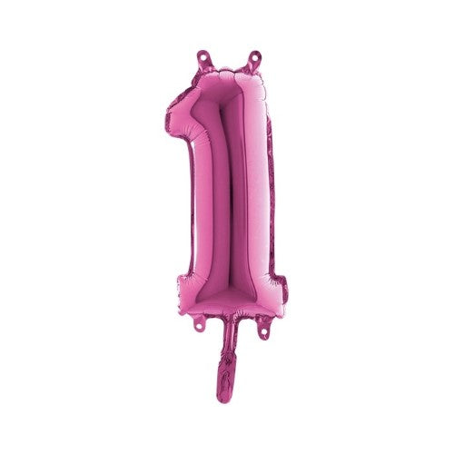 Foil balloon 14inch - 1 - Fuchsia
