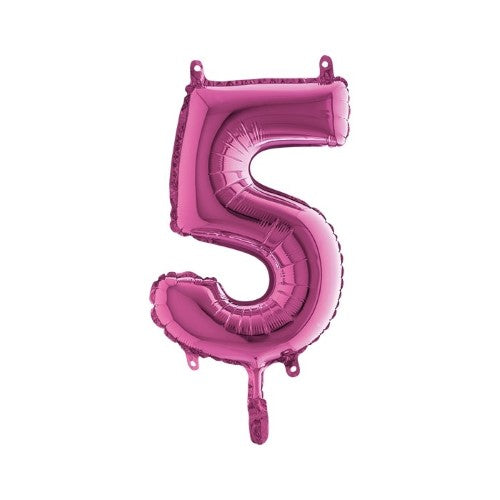 Foil balloon 14inch - 5 - Fuchsia