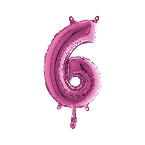 Foil balloon 14inch - 6 - Fuchsia