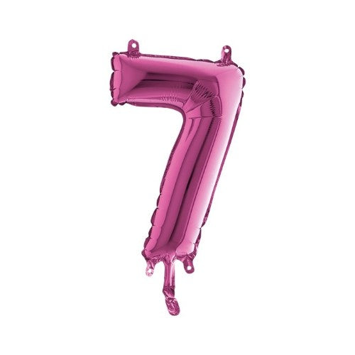 Foil balloon 14inch - 7 - Fuchsia