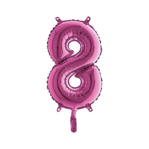 Foil balloon 14inch - 8 - Fuchsia
