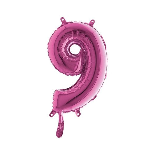 Foil balloon 14inch - 9 - Fuchsia