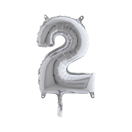Foil balloon 14inch - 2 - Silver