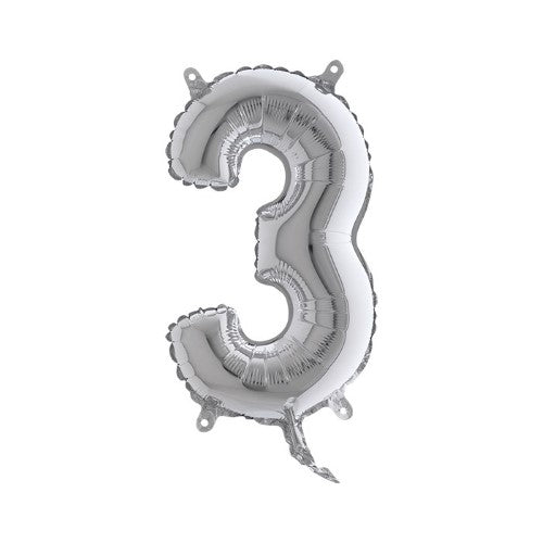 Foil balloon 14inch - 3 - Silver