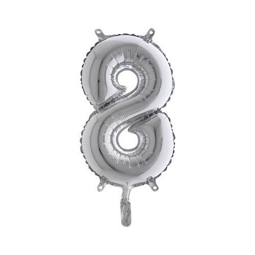 Foil balloon 14inch - 8 - Silver