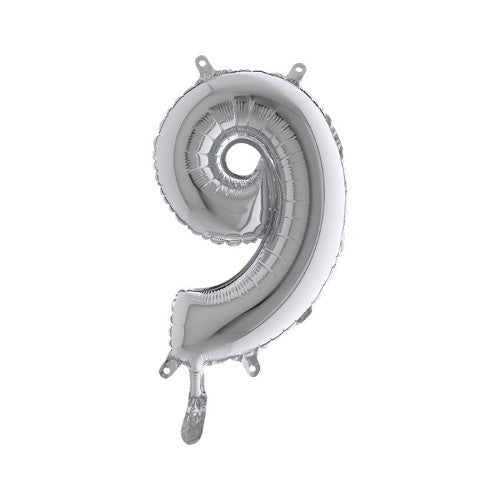 Foil balloon 14inch - 9 - Silver