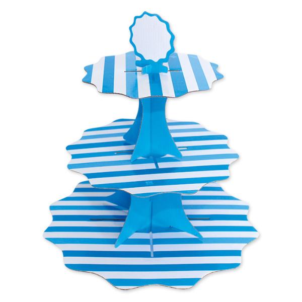 Cupcake holder 3 tier Stripes