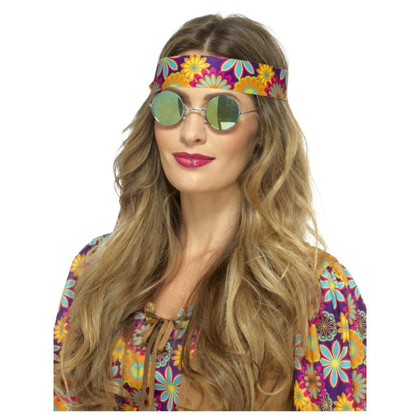 Hippie Specs, Mirrored, Green & Blue