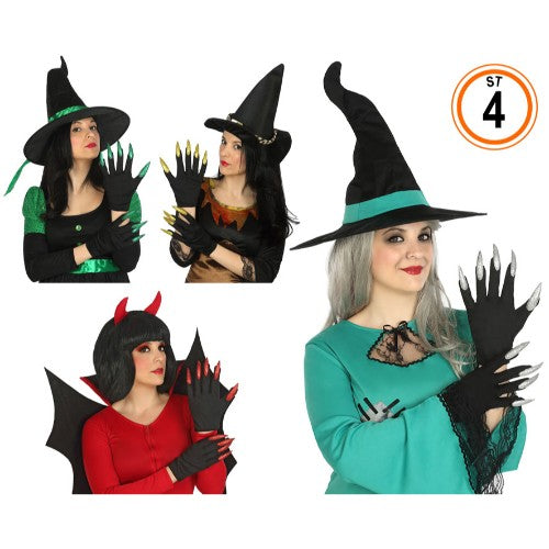 HALLOWEEN GLOVES 4 ASS.