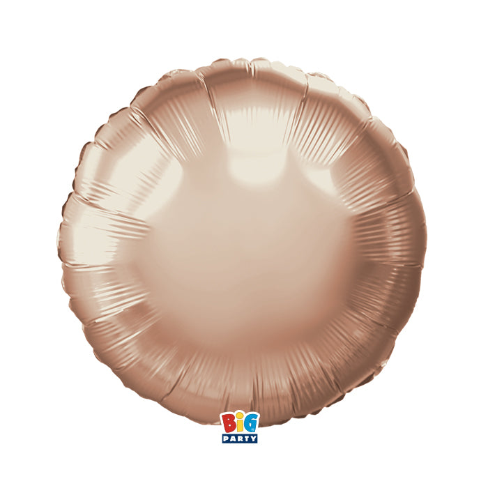 Foil balloon Round Rose Gold Metal
