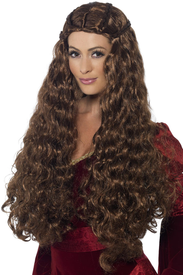 Medieval Princess Wig, Brown