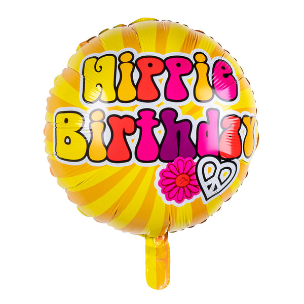 Foil balloon 'Hippie Birthday'
