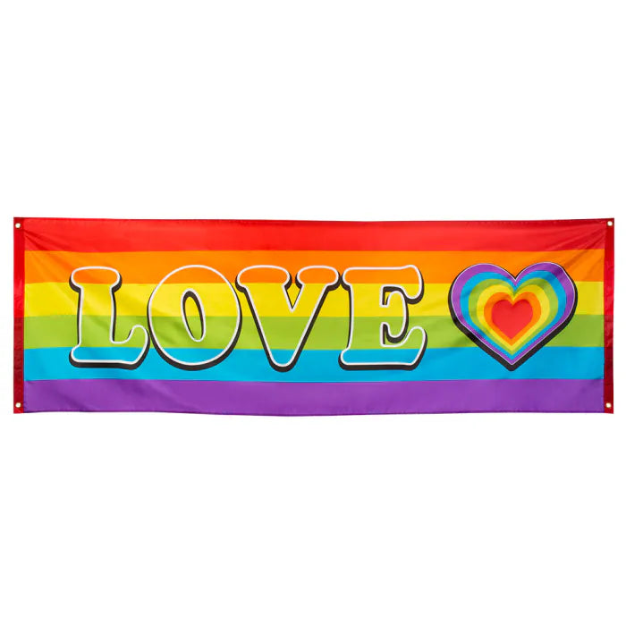 Polyester banner Rainbow 'Love'
