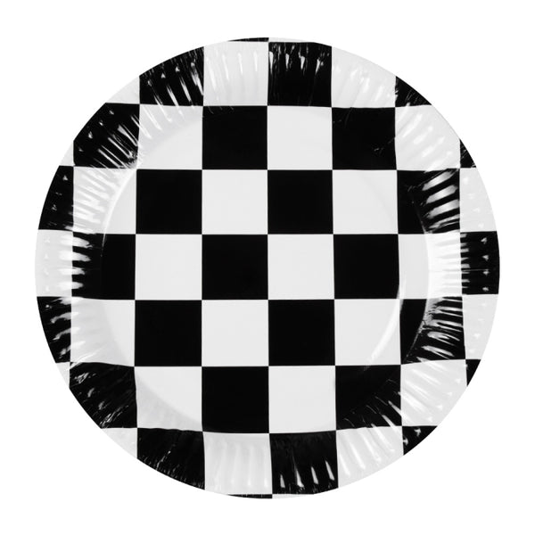 Set 10 paper Plates Racing